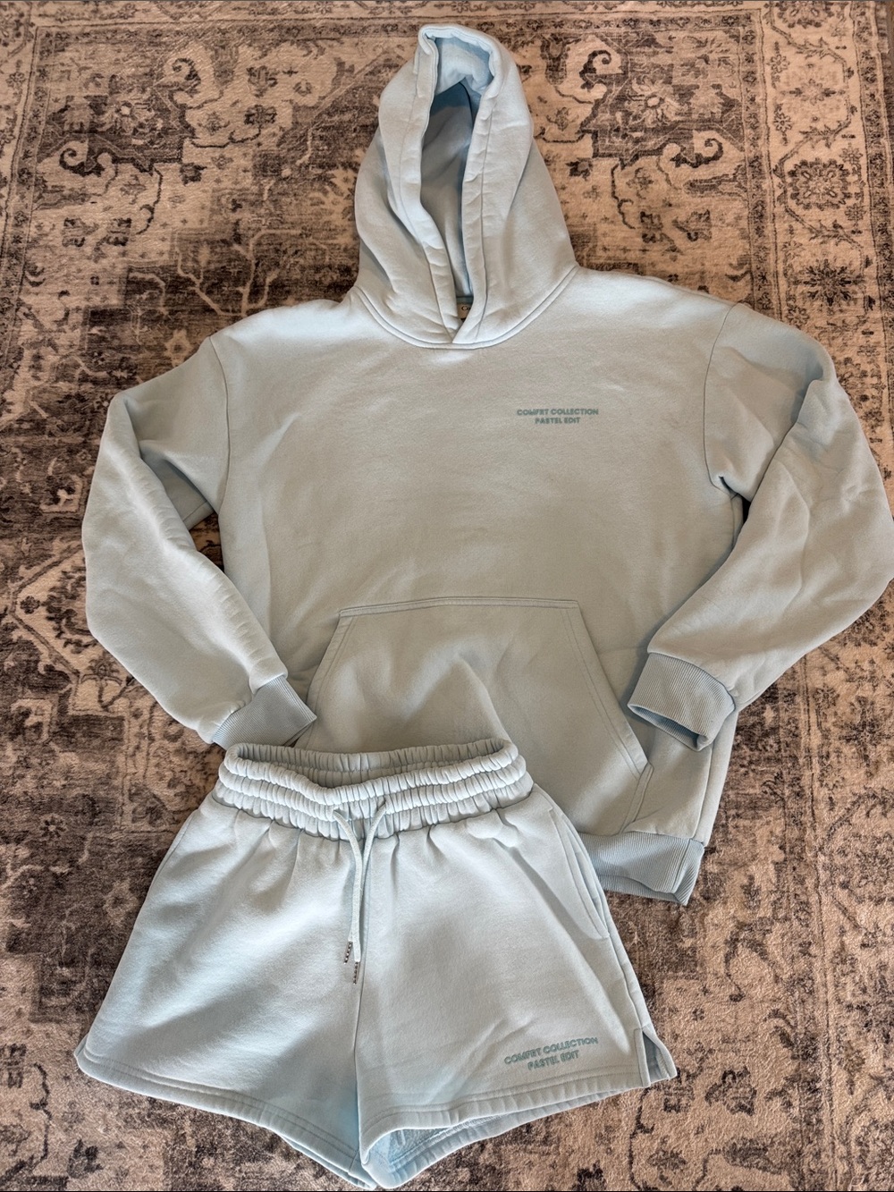 Comfort Hoodie & Shorts Set- Pastel Edit